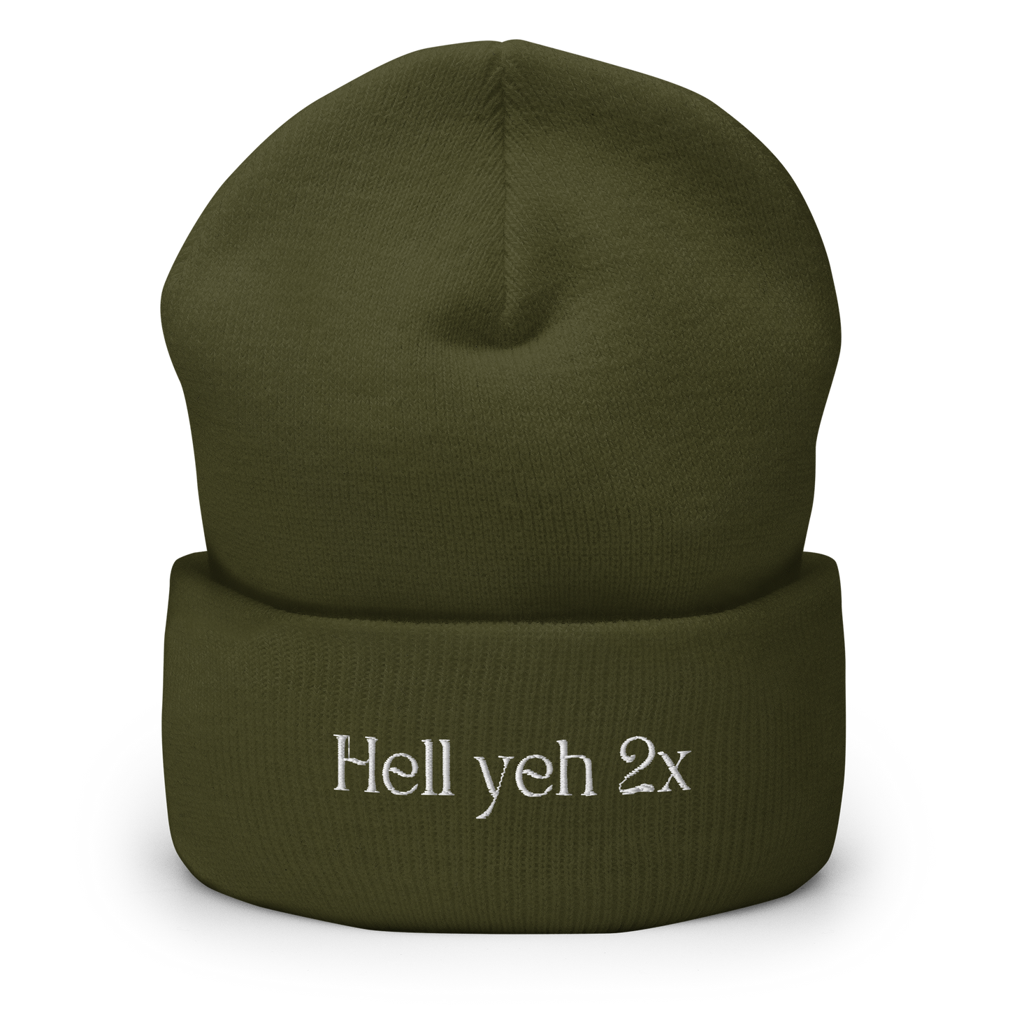 Hell Yeh 2x Cuffed Beanie