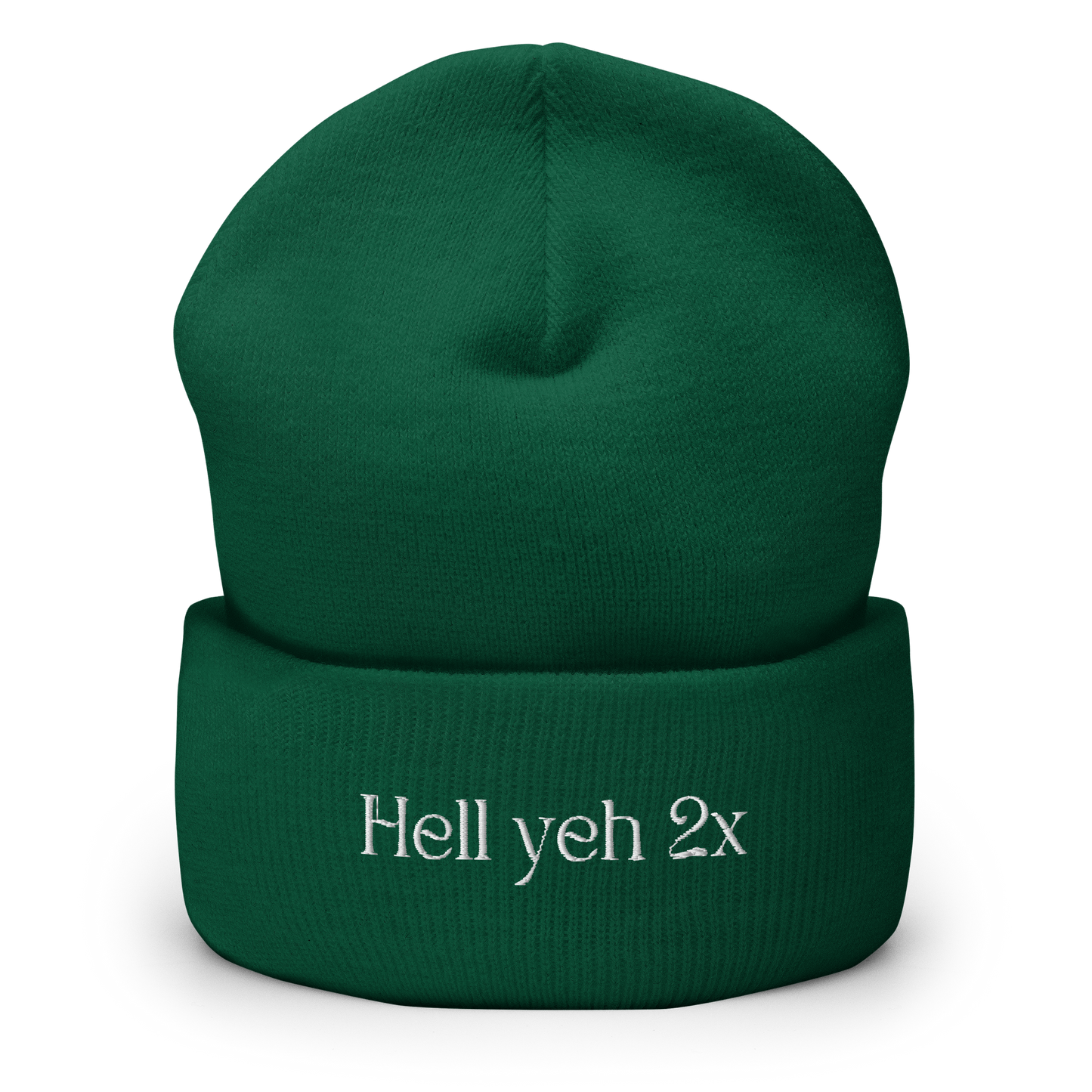 Hell Yeh 2x Cuffed Beanie